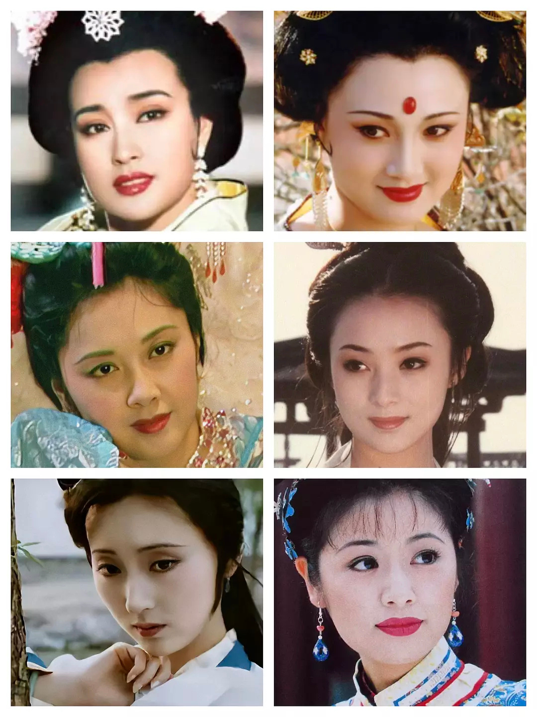 90，00，10，20年代四个时期古装剧的演变史，现在短剧女主古装造型也挺好看，