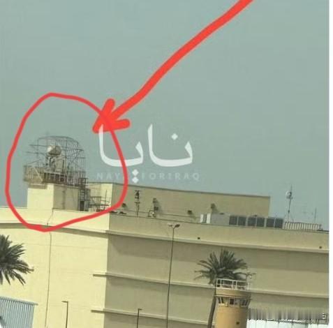 吸取教训，老美给巴格达大使馆楼顶的雷达，加装了铁丝笼防无人机系统！[泪奔][泪奔