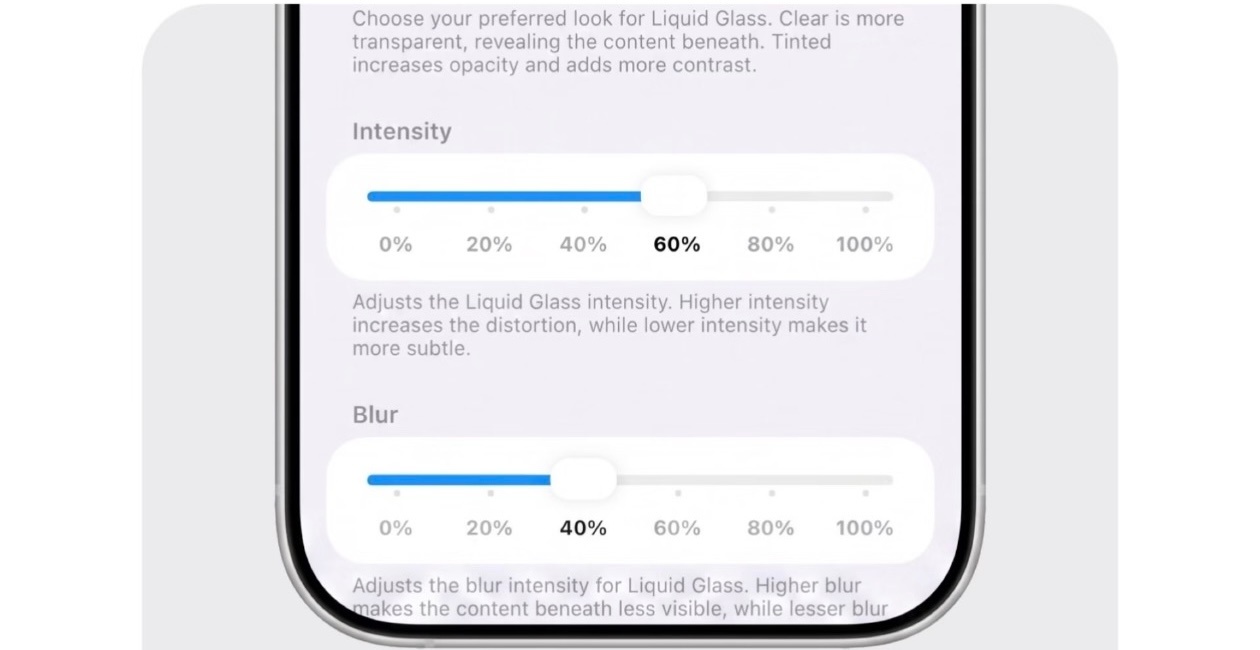 像我这种喜欢透一点的液态玻璃就非常期待 iOS27 能够加入这个液态玻璃滑块选项