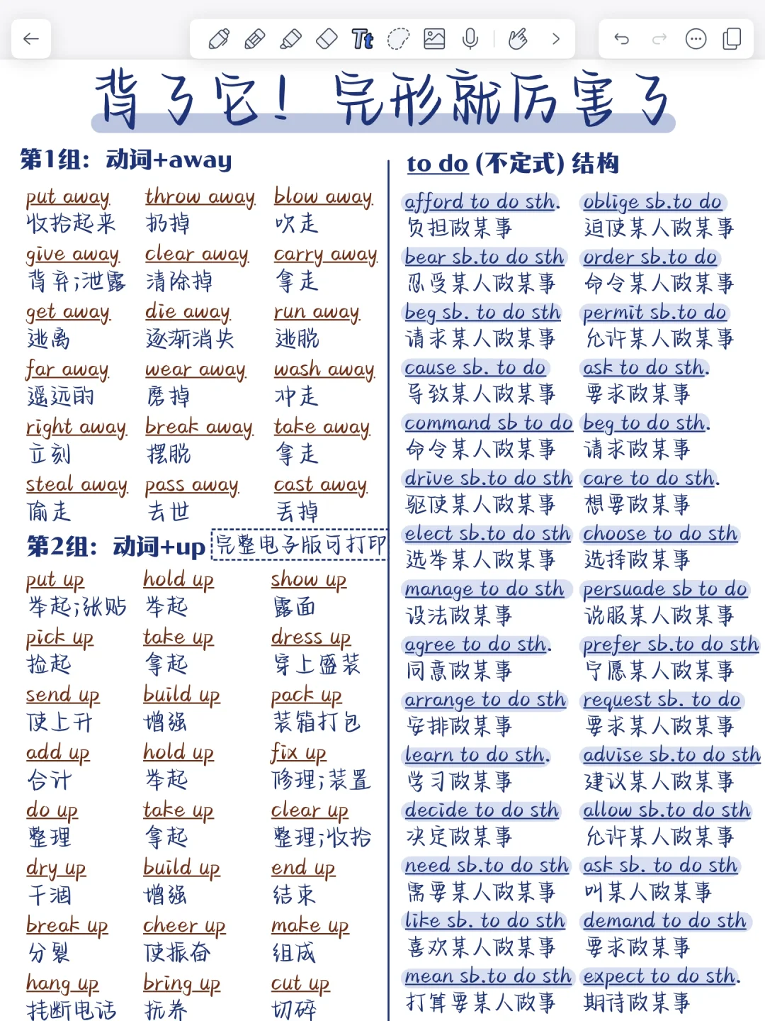 3天背会！你的完形就厉害了！闭眼选答案！