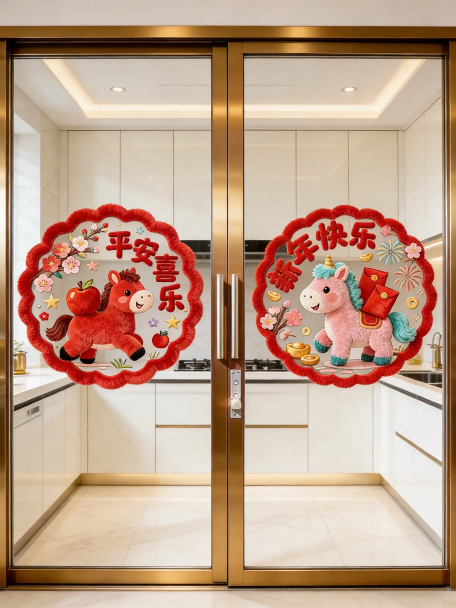 窗花 窗花贴 新年氛围感 马年大吉 家居好物