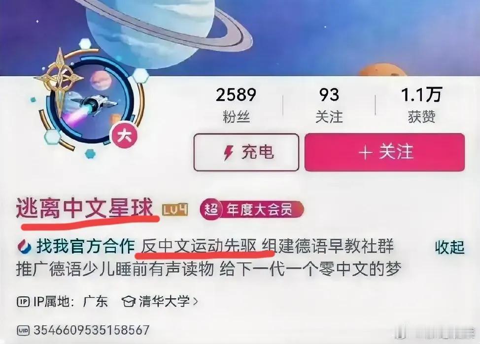 这是我刚看到的，这个写中文的人，他的签名是反中文运动，我是没搞懂，一边写着中文，