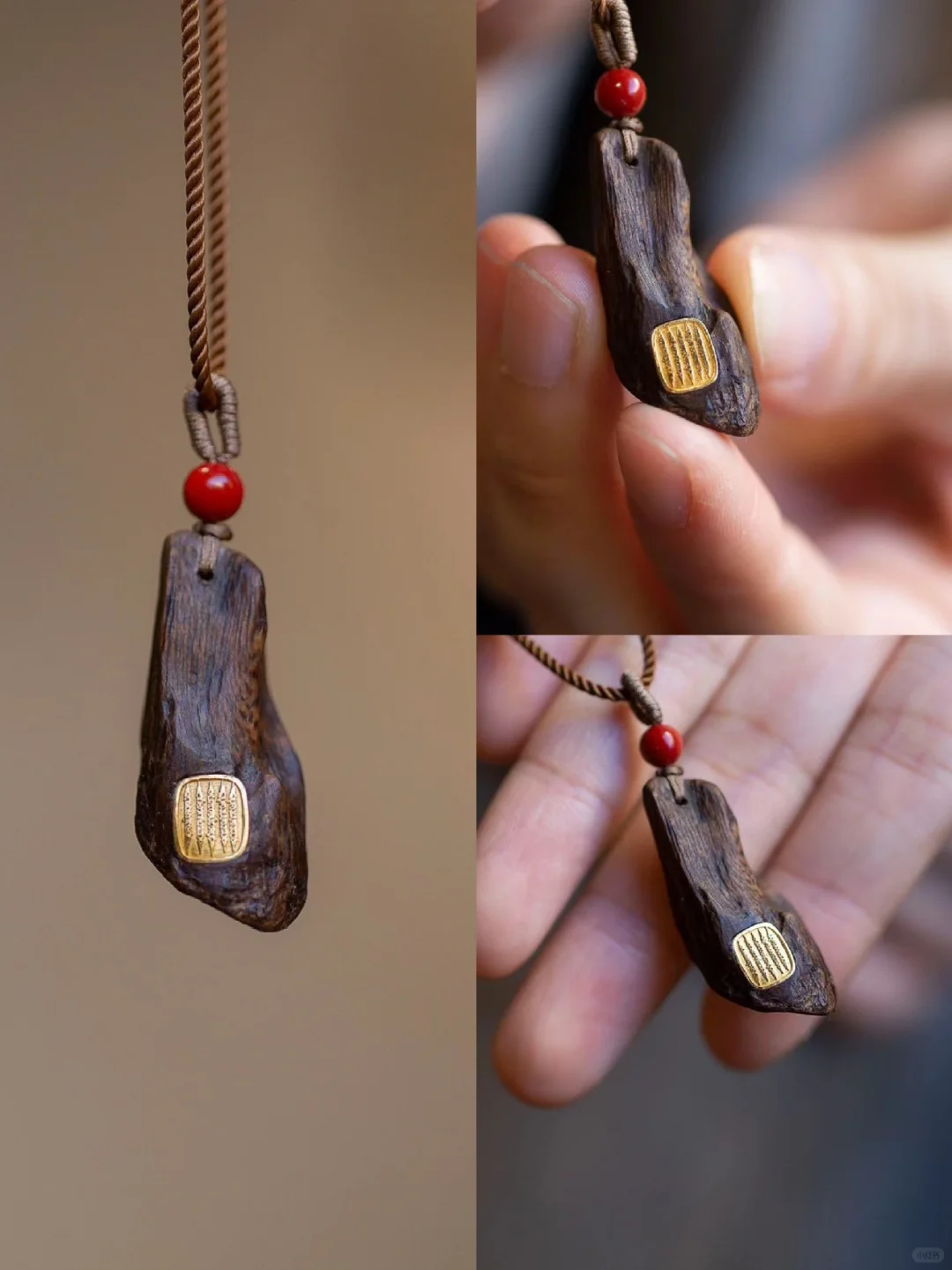 好喜欢，一眼就看上的“沉香五条经文”