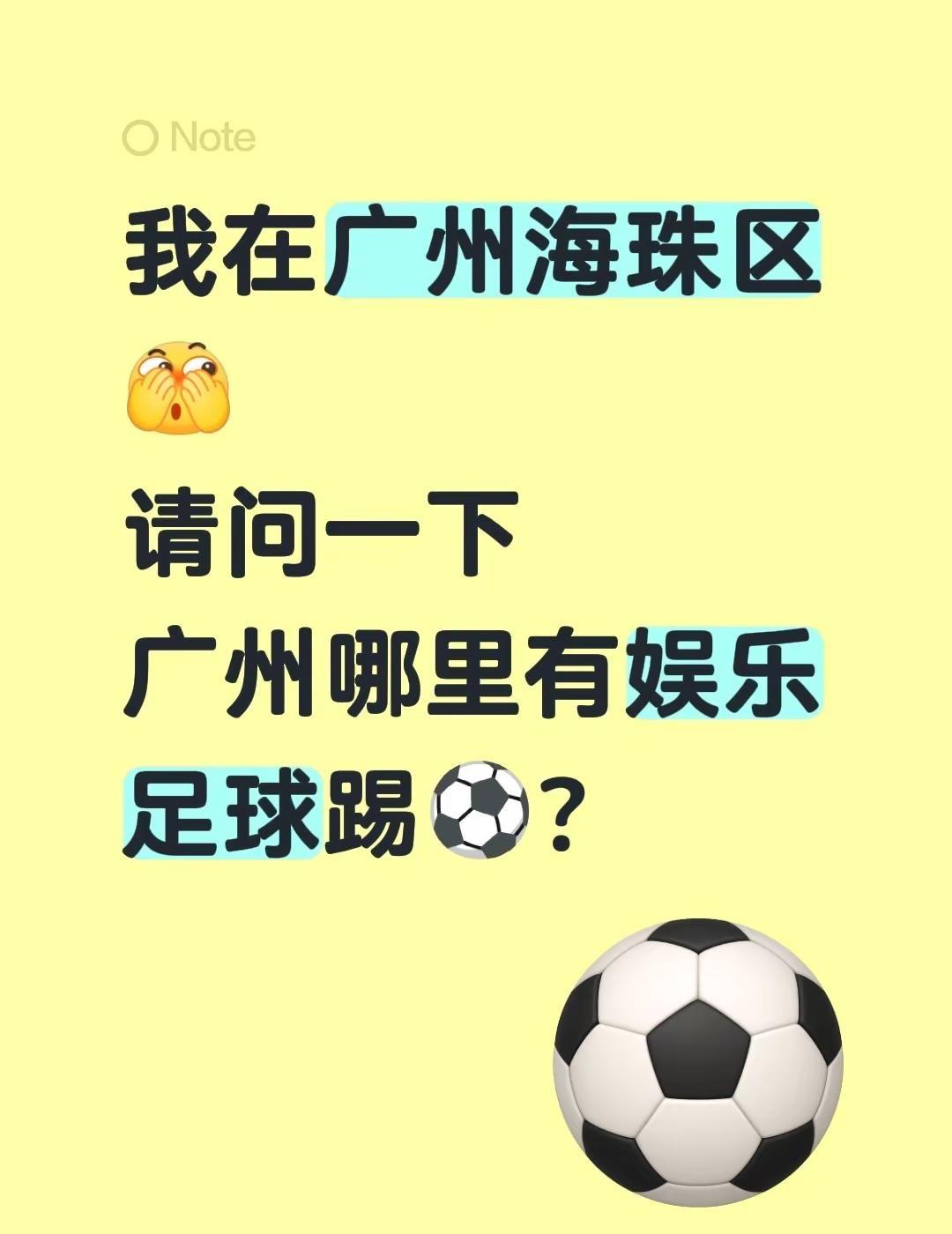 请问一下……广州哪里有娱乐足球踢⚽️？@DOU+小助手