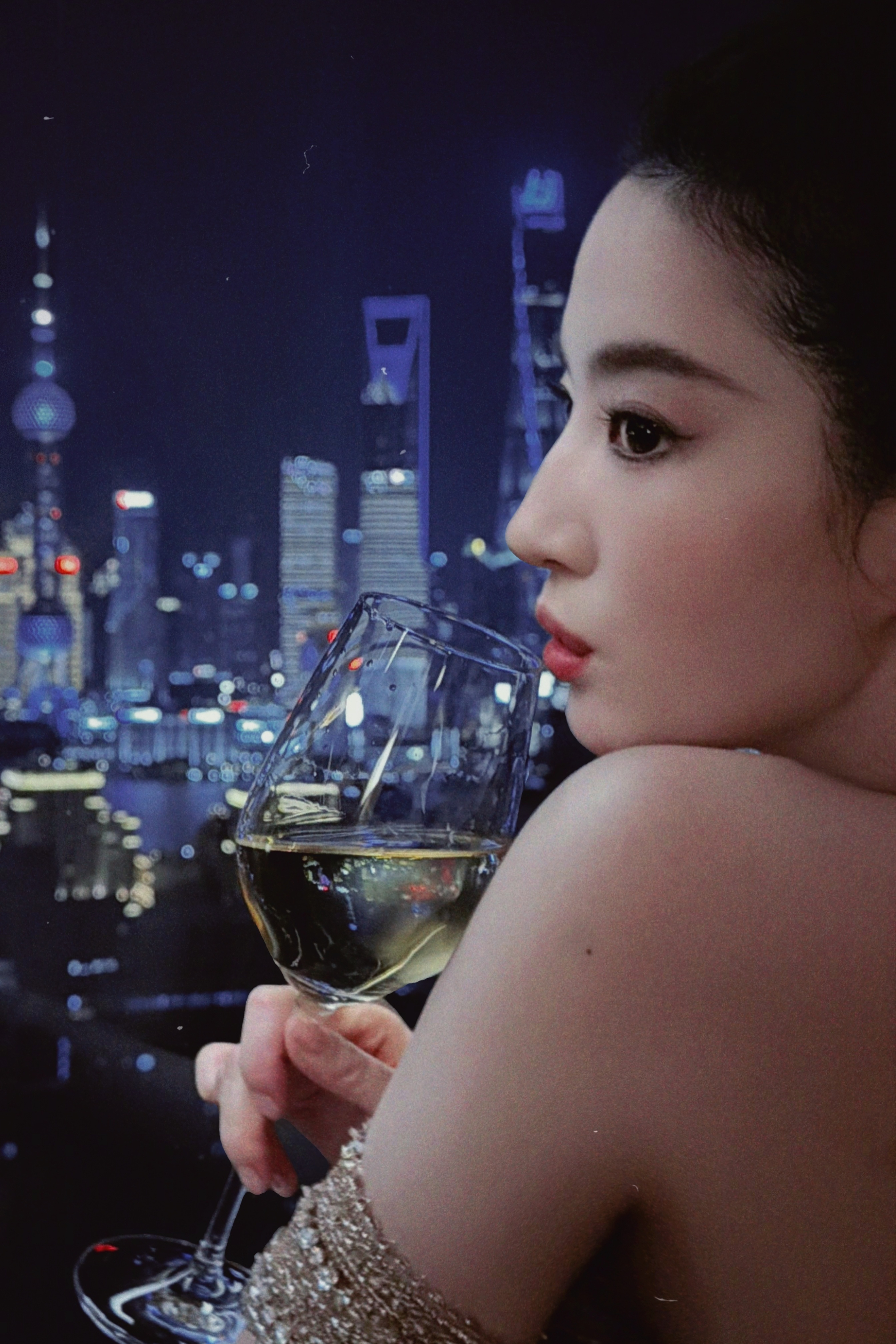 好美的背背，不拔罐可惜了[流鼻血][流鼻血][流鼻血]刘亦菲晒和东方明珠合照 ✨