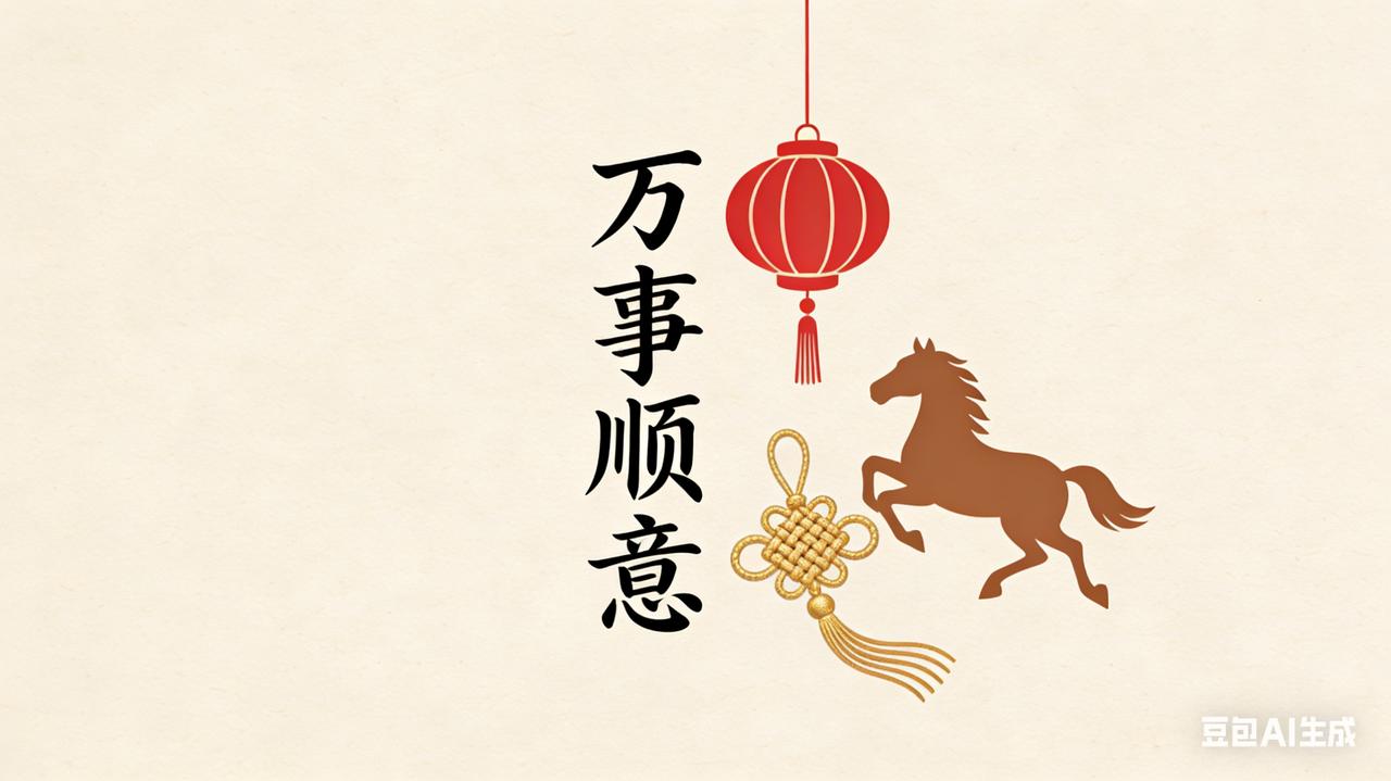 马年到，执笔开好运！🧨
把“万事顺意”这四个字，郑重地写下来。
不是迷信，是给