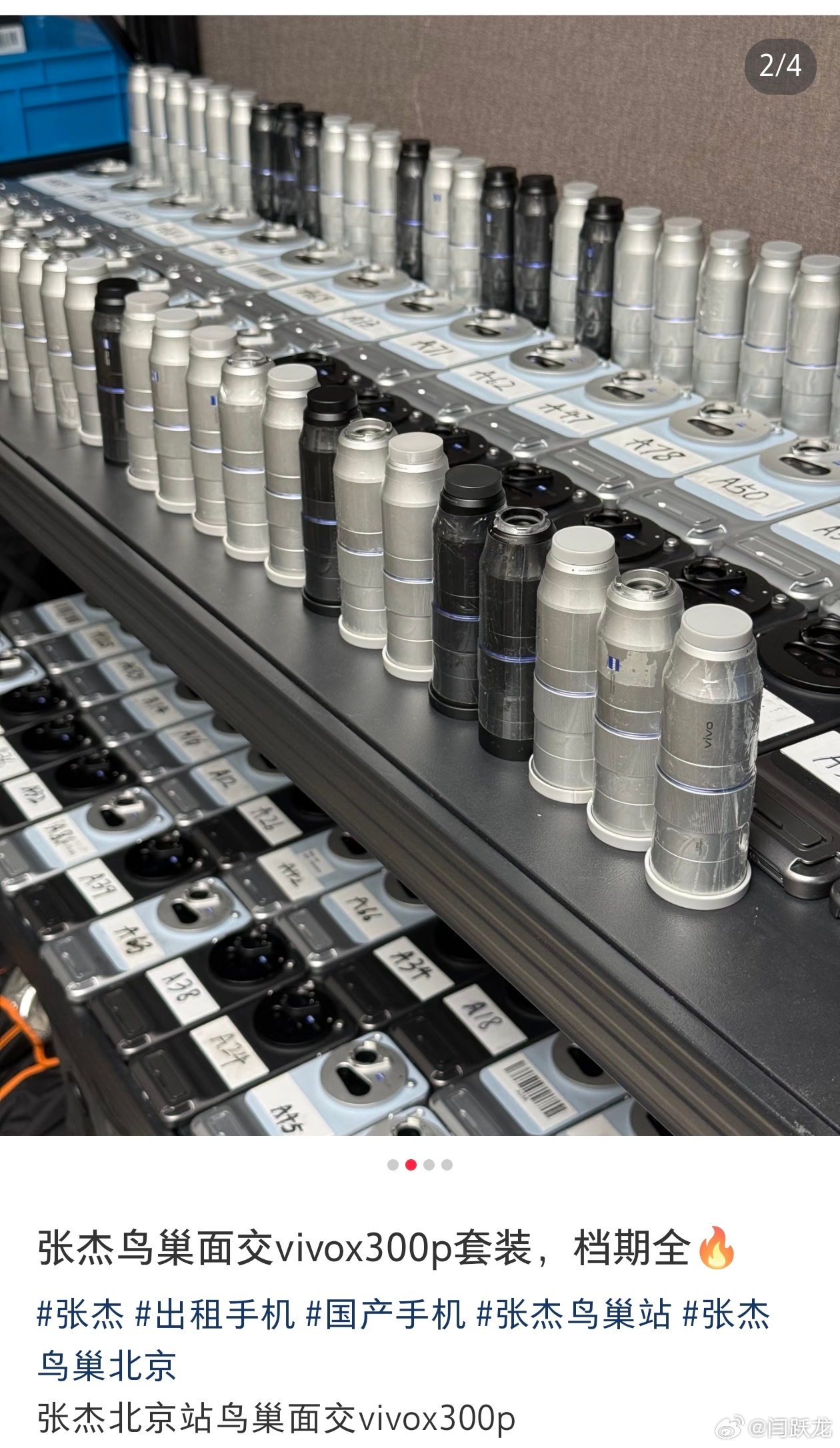 据说vivo手机加增距镜已经占据演唱会手机租赁市场70% 的份额了。这个很牛的，