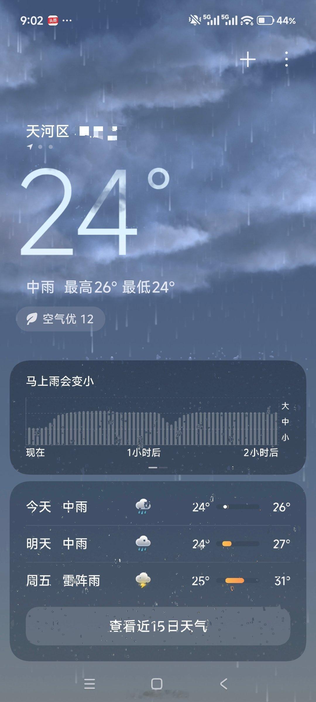 《马上雨会变小》手机上的天气预报你到底哪个才是准的广州天气