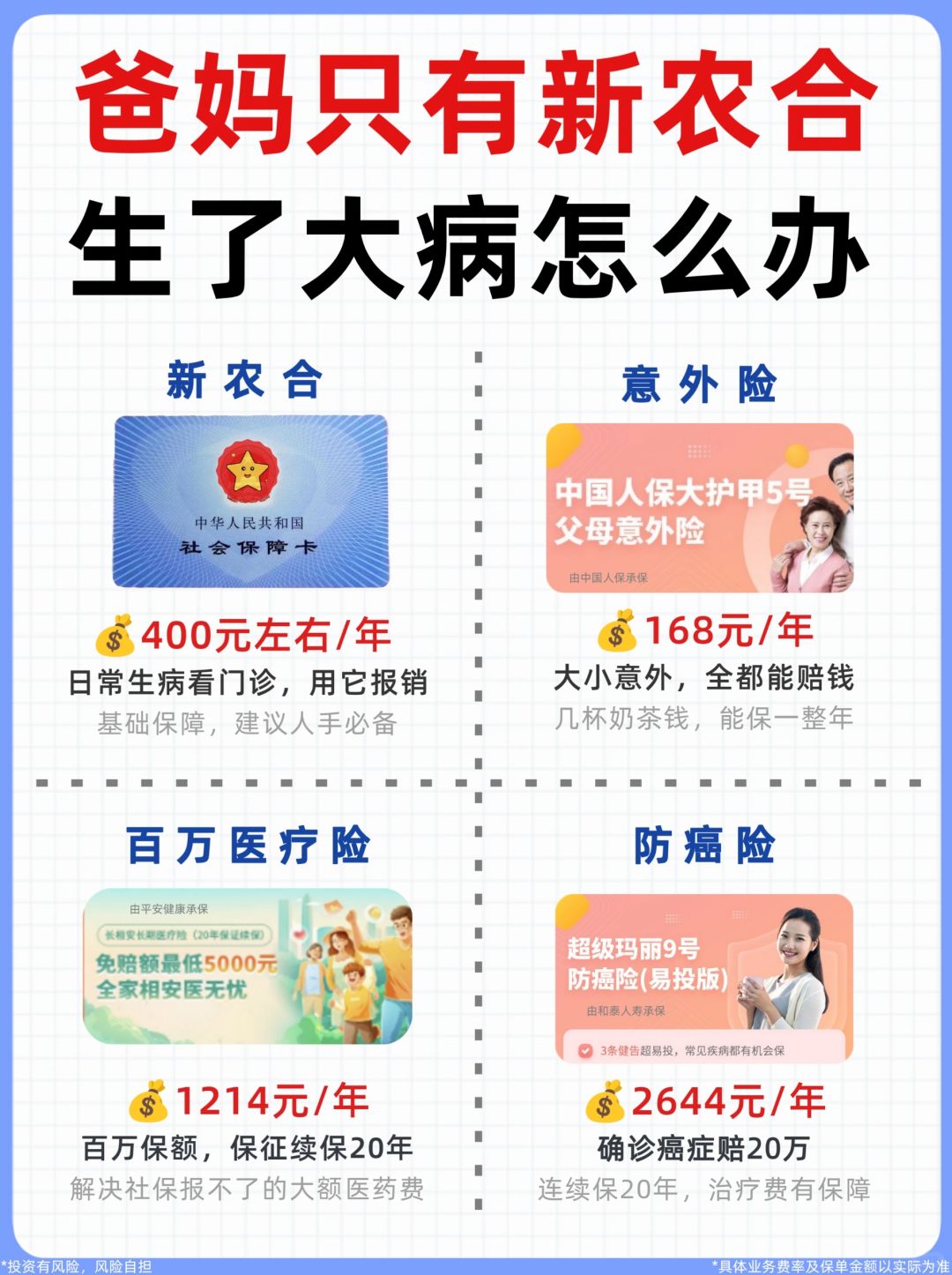 对爸妈真正有用的保险，只有这4种！