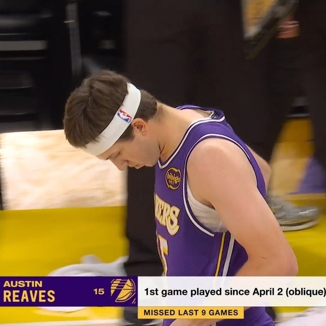 洛杉矶湖人 里皇替补登场！里夫斯g5复出