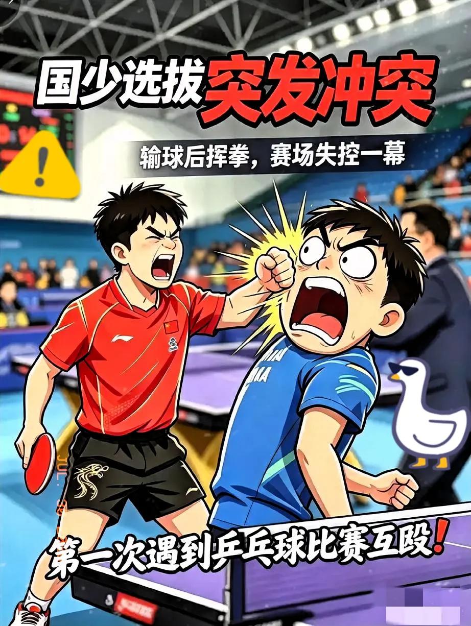14岁少年输球后，当场给对手来了一记“重拳”。

江苏乒协通报了，处理结果不出所