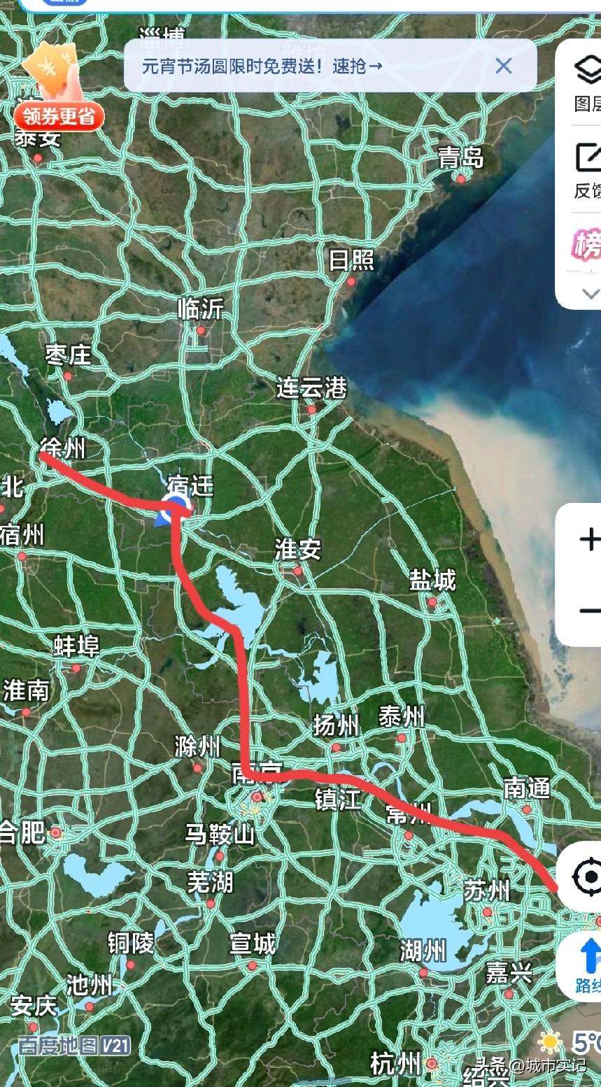 当年清末津浦线应该按这个线路走，路程近很多。