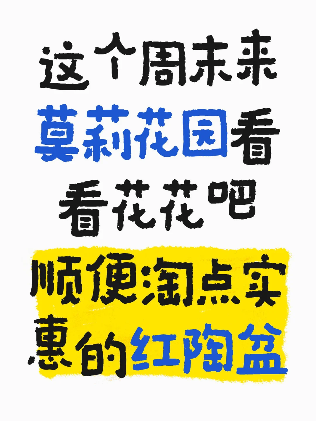 答应我🥹一定要来莫莉花园淘花盆🥰