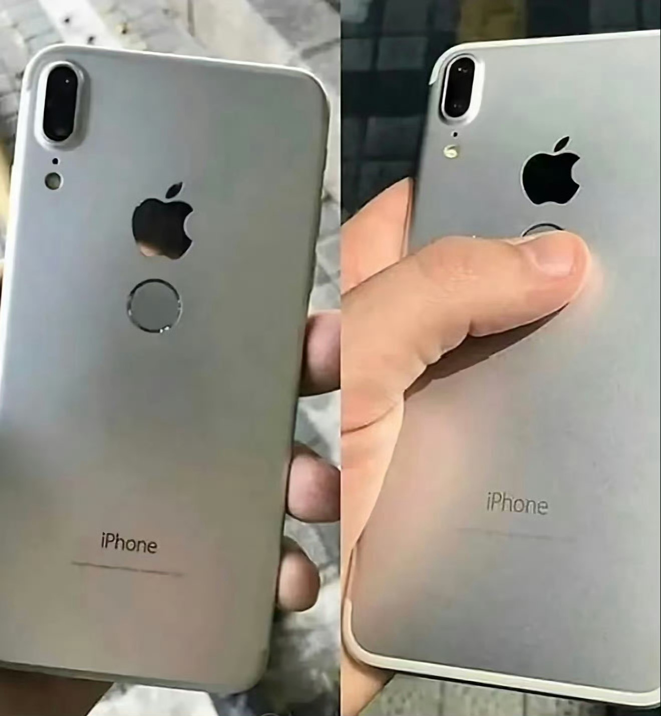 当年泄露的一些假 iPhone X 谍照……苹果那会为了藏真 iPhone X 