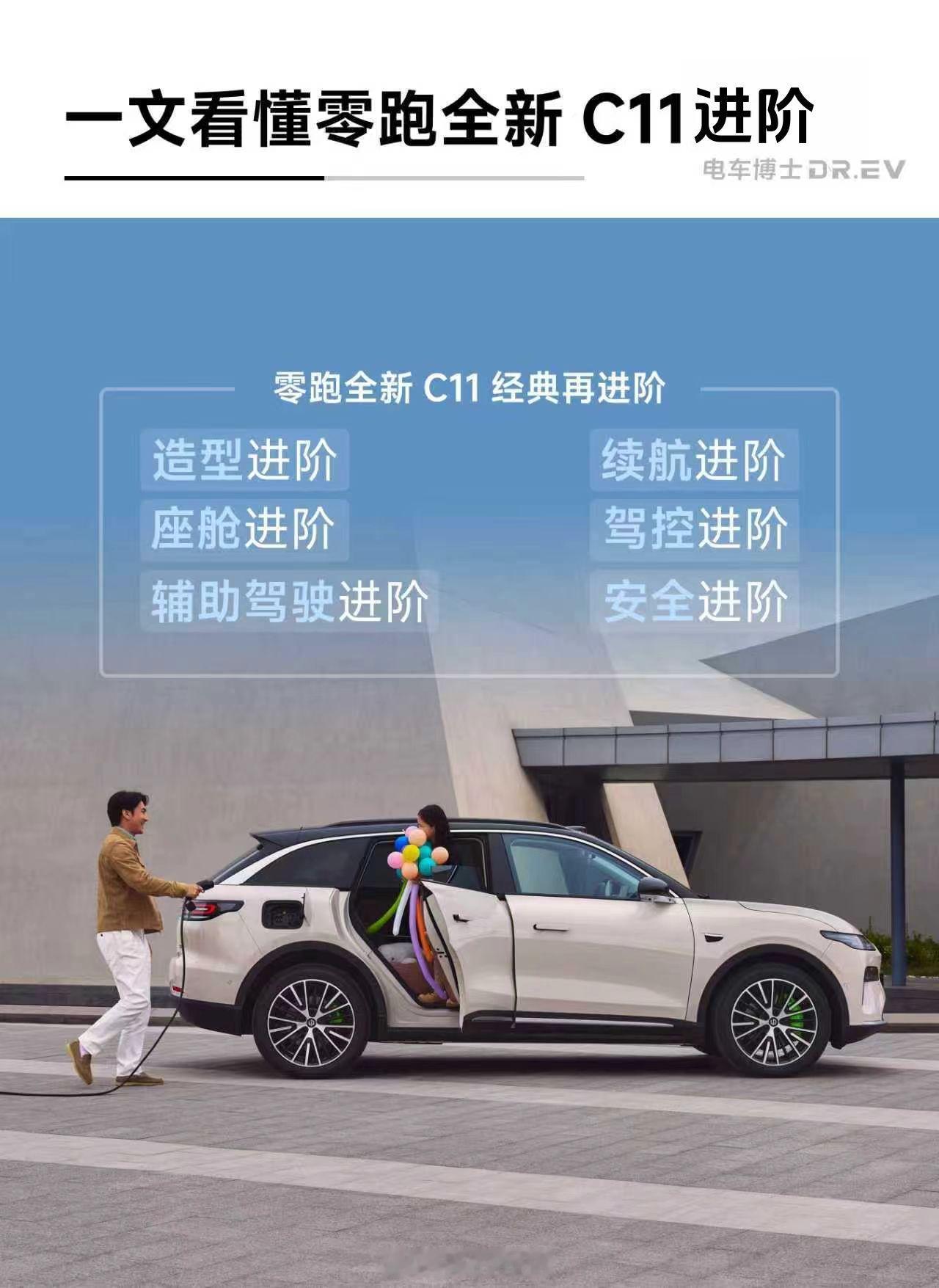 由制作的内容：7月10日，零跑发布全新C11。作为品牌销量占比近三成的主力车型，