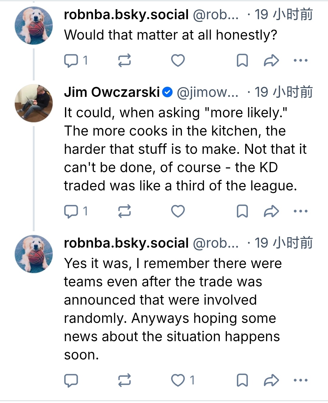【补更】Jim Owczarski今天凌晨谈对热火绿军竞争字母的看法：凯尔特人在