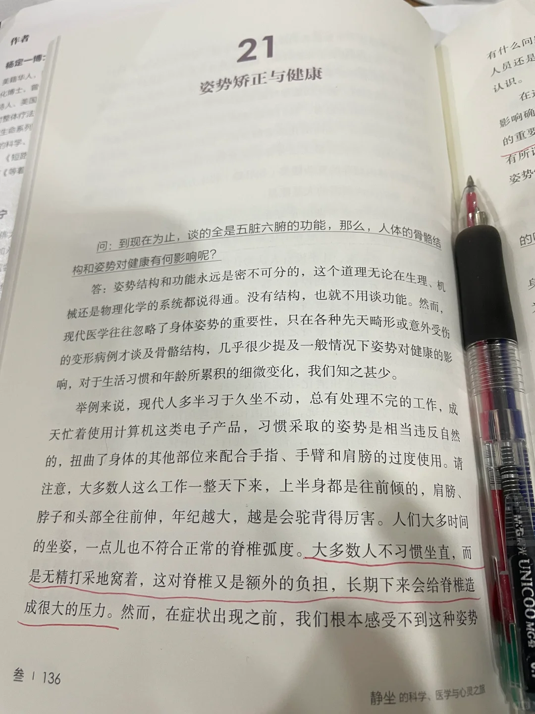 静坐与姿态矫正