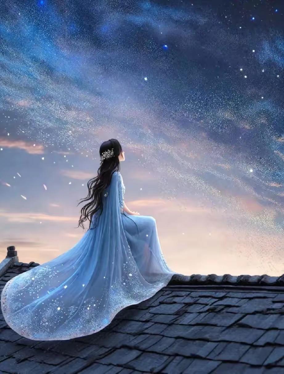 幽幽静夜观星斗，
细细晴天阅宏图。
横批：《星斗与宏图》