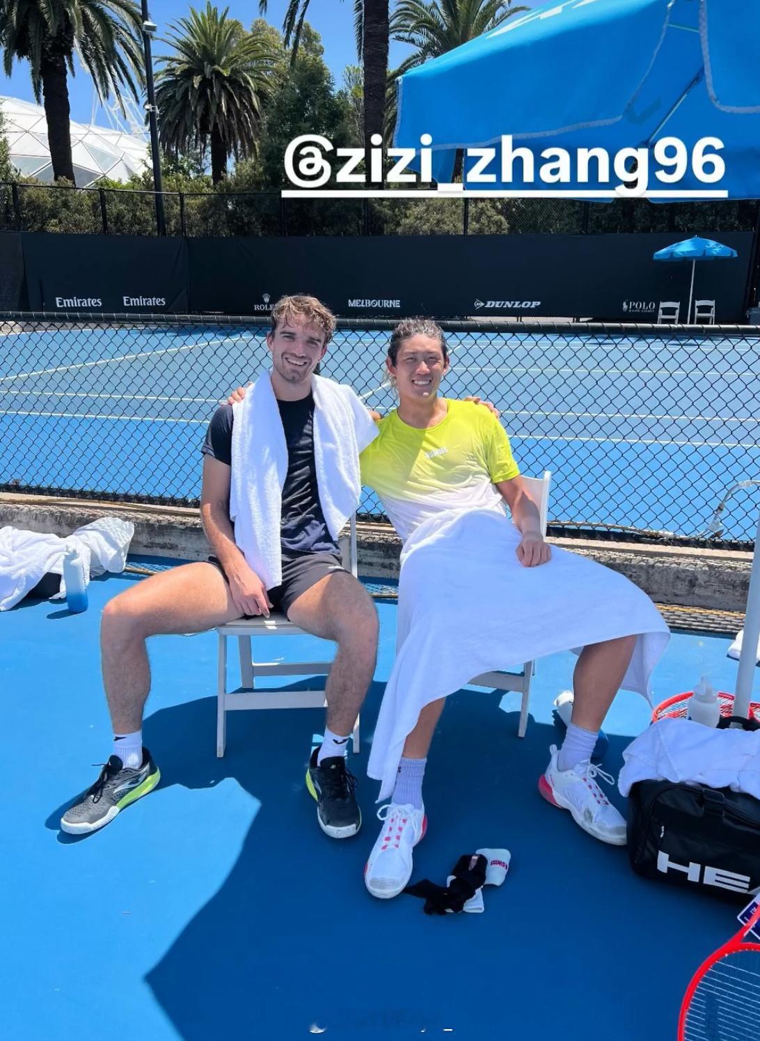 atpboys  两位的男德体会简直是两个极端 澳网2025 马哈奇&张之臻｜ 