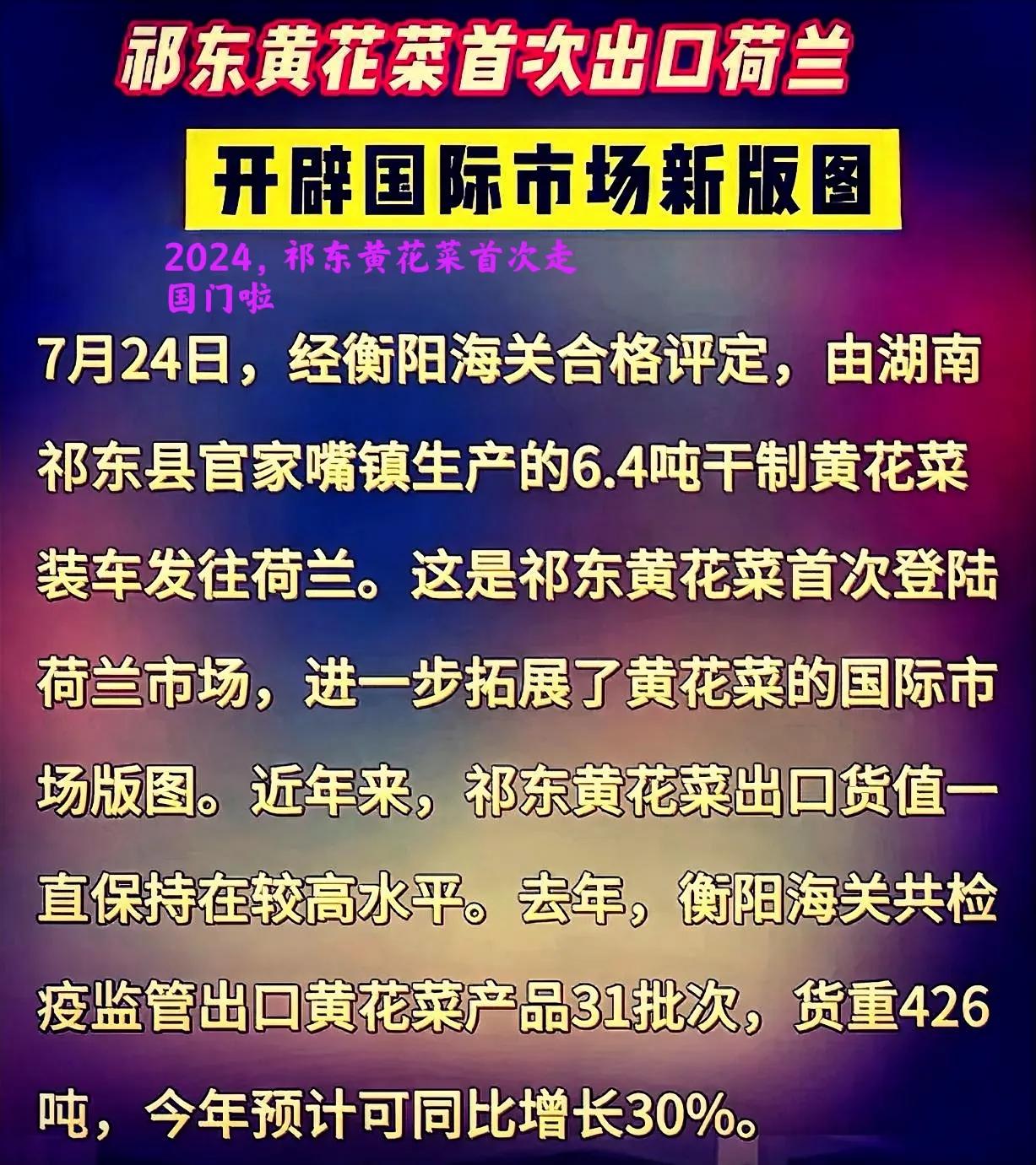 想不到，祁东黄花菜还是有两下子的嘛！小小的黄花菜表面上虽然看起来不是那么的起眼，