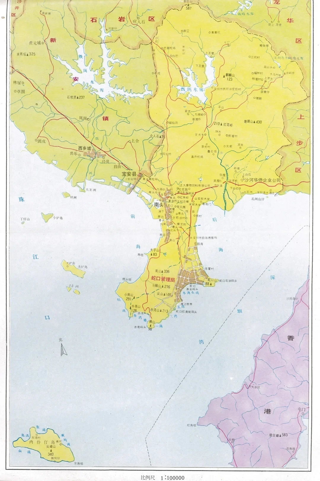 深圳蛇口早期地图