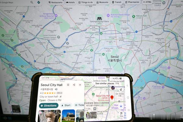 韩国批准输出高精度地图 谷歌地图可完整导航周五（27日），韩国政府放开近二十年的