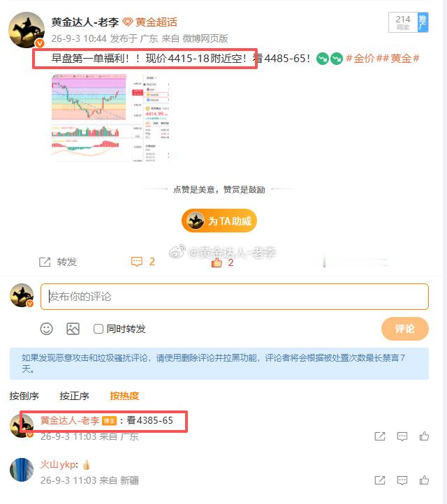 加息预期过去黄金一小时线呈现4连阳，目前突破4425一线，空单止损出局，后续关注