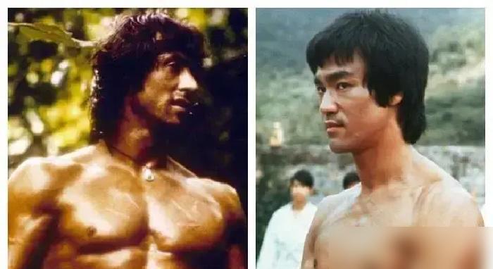 史泰龙演了50年硬汉，但他脊椎里，一直埋着李小龙1970年踢出的那一脚。护甲炸裂