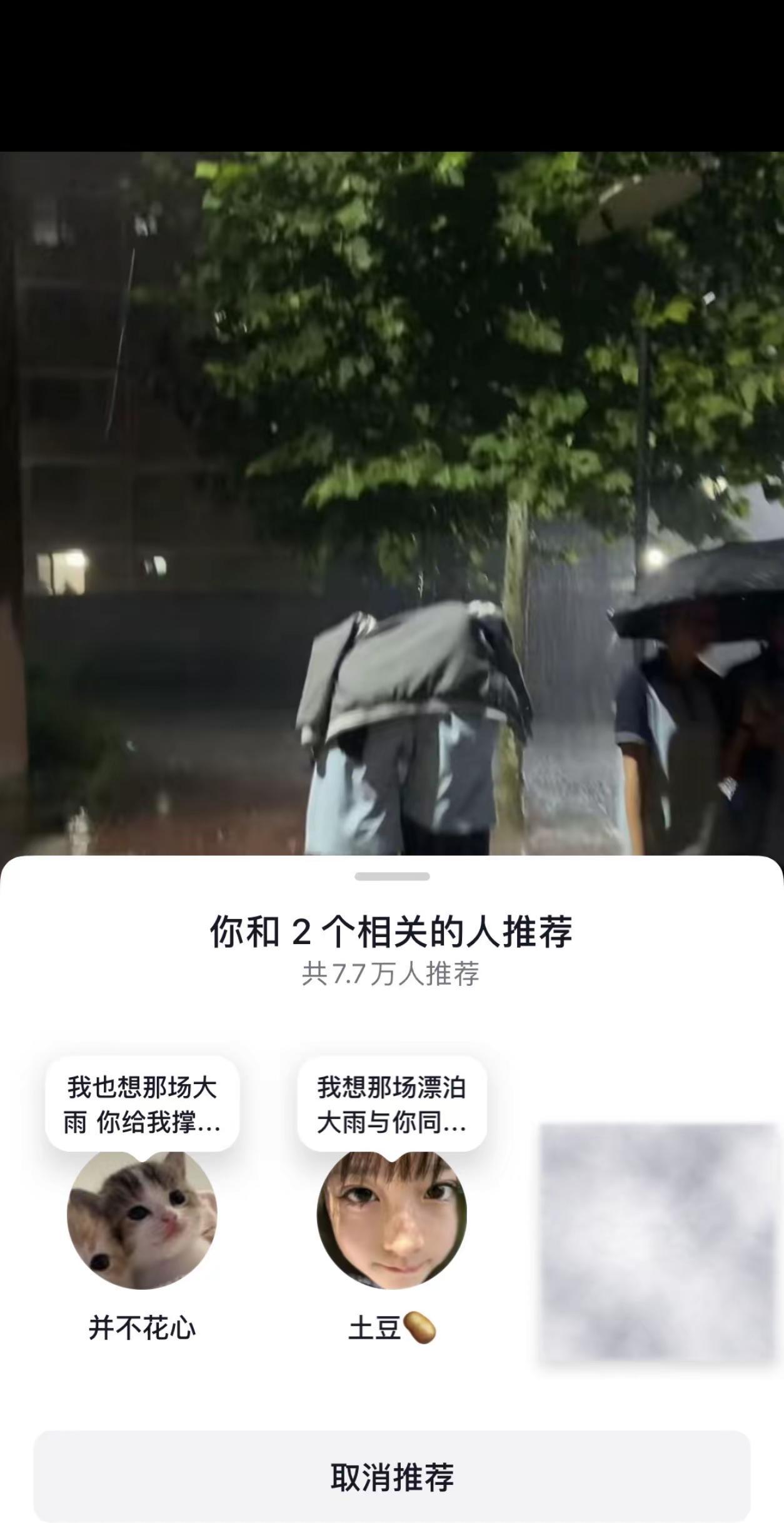 我也想那场漂泊大雨 你给我撑伞 我挽着裤脚 我恐怕头发湿了 鞋子湿了 还有呀 在