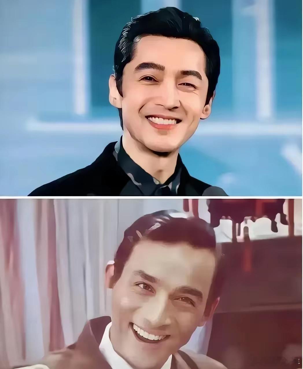 单说这两张照片，这俩人确实很像。鼻子以下几乎一个模子刻出来的，眼眉也有很高的相似