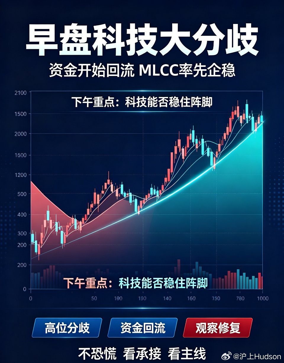 早盘科技大分歧！资金悄然回流，下午盘面重点已定今天早盘的市场，整体氛围偏弱、赚钱