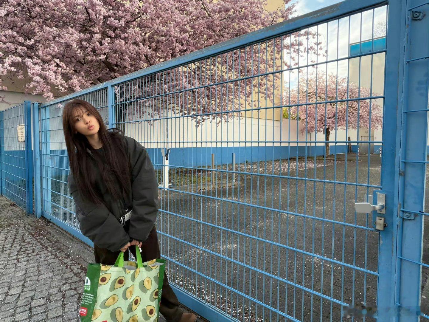 杨超越法国九宫格杨超越法国明信片 太萌了杨超越 完全萌妹 