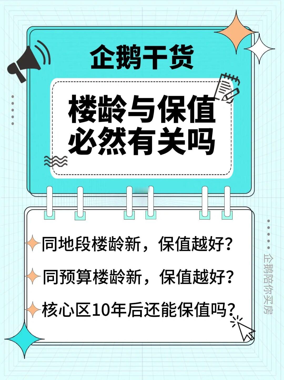楼龄与保值属性必然有关吗？