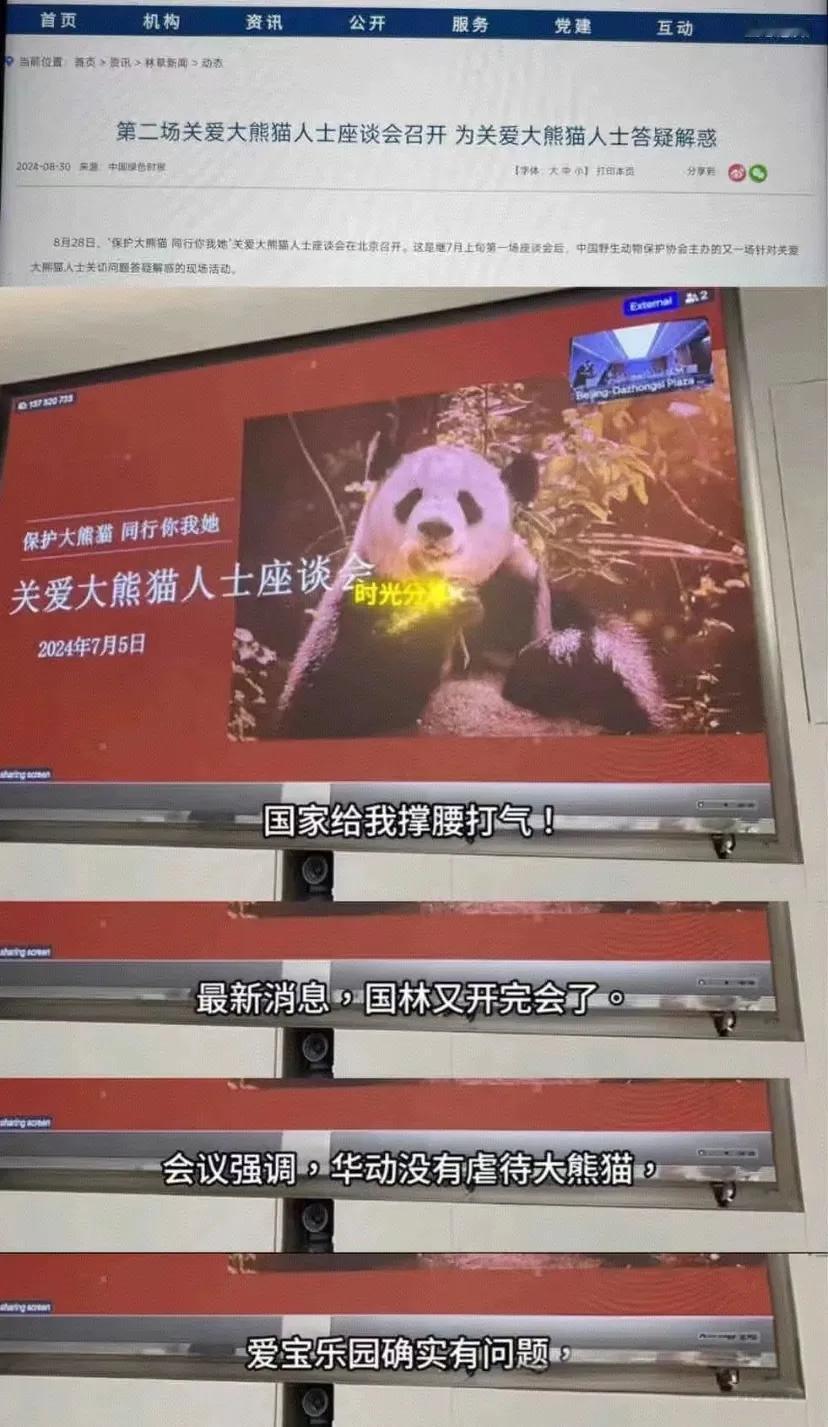 毒舌女青年
这个扬言要投毒的毒妇
被定义为关爱大熊猫人士
受邀参加了座谈会
表彰