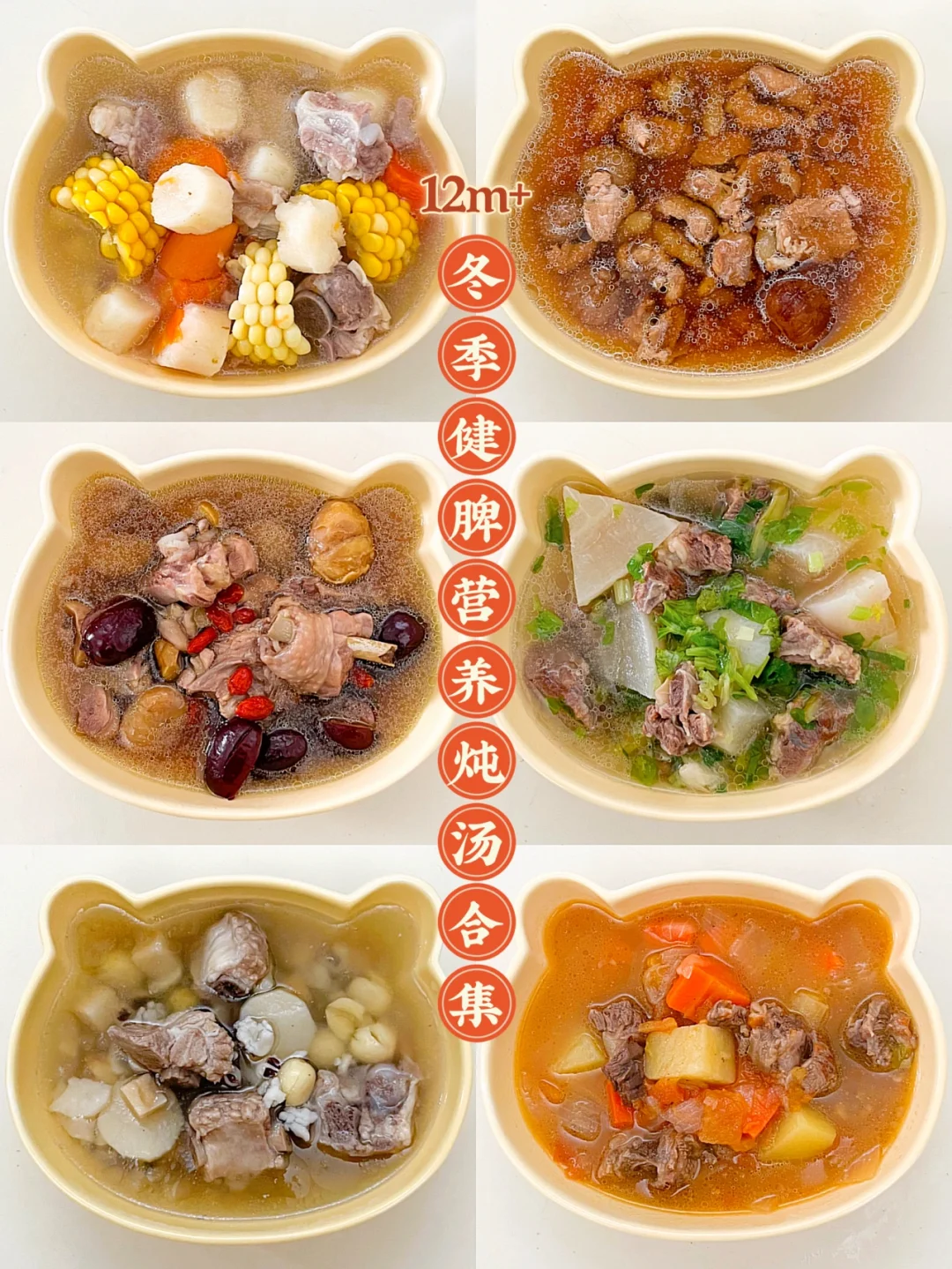 六款营养好喝的炖汤✅家有小孩一定要收藏❗️