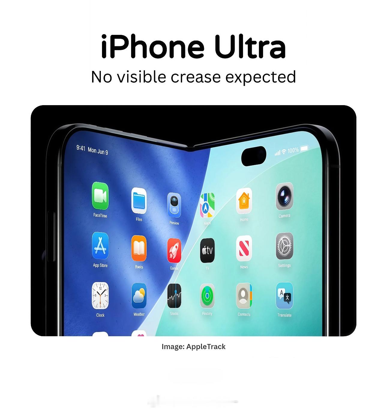 iPhoneUltra正面首次曝光阔折叠，外屏5.5寸，展开7.8寸，比例接近4