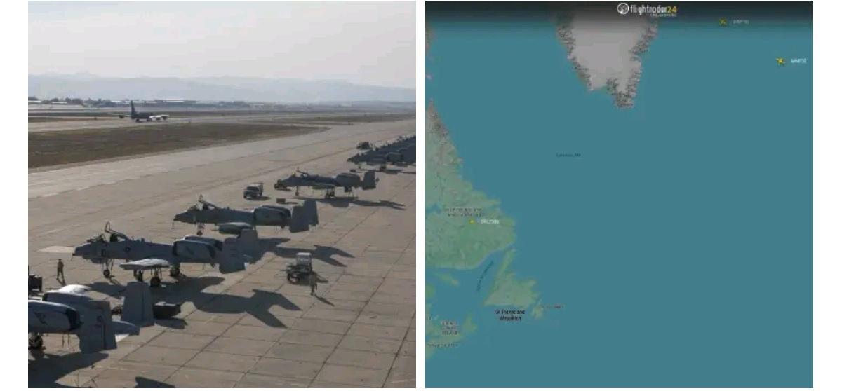 目前美军190中队的14架A-10C攻击机正在从北美爱达荷州戈文菲尔德空军国民警