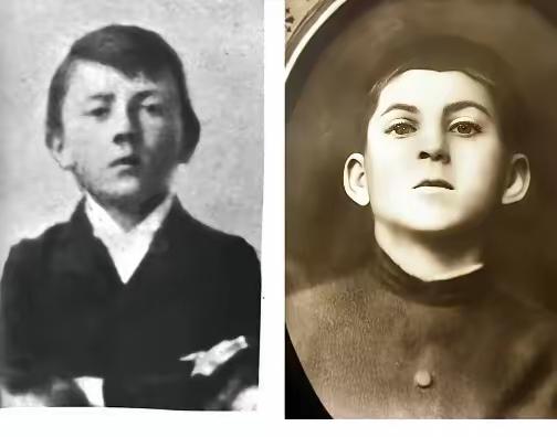 王铎：少年的斯大林(右)、希特勒