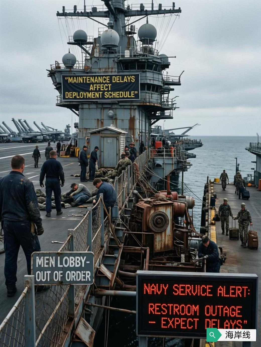 据《华尔街日报》2月21日披露，“福特”号航母的部署已经被迫拉长——特朗普政府二