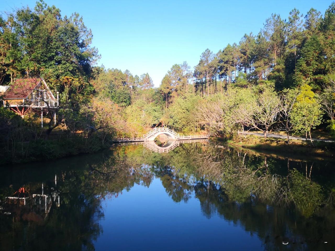 在香蜜山庄：
 
校友会鹭翔合唱团成立两周年庆典，大家来到从化香蜜山庄，景色如画