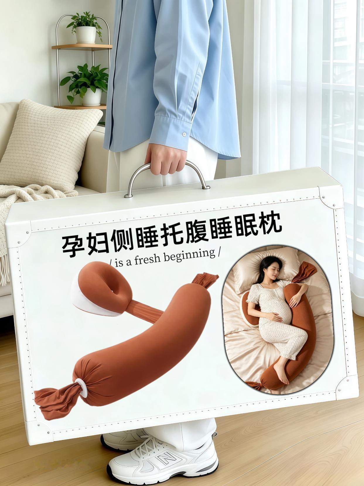 孕妇托腹枕 侧睡枕 懒人好物 睡眠枕 护腰枕