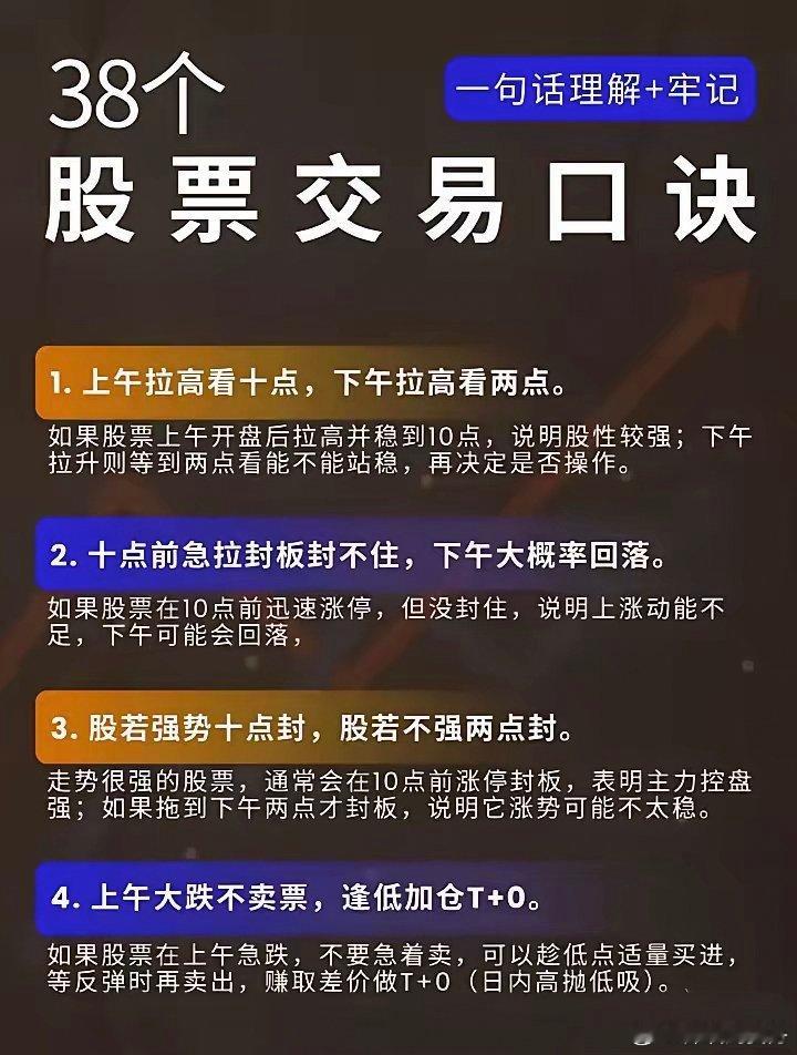 炒股必备38个经典炒股口诀，熟用你是下一个炒股高手！ 