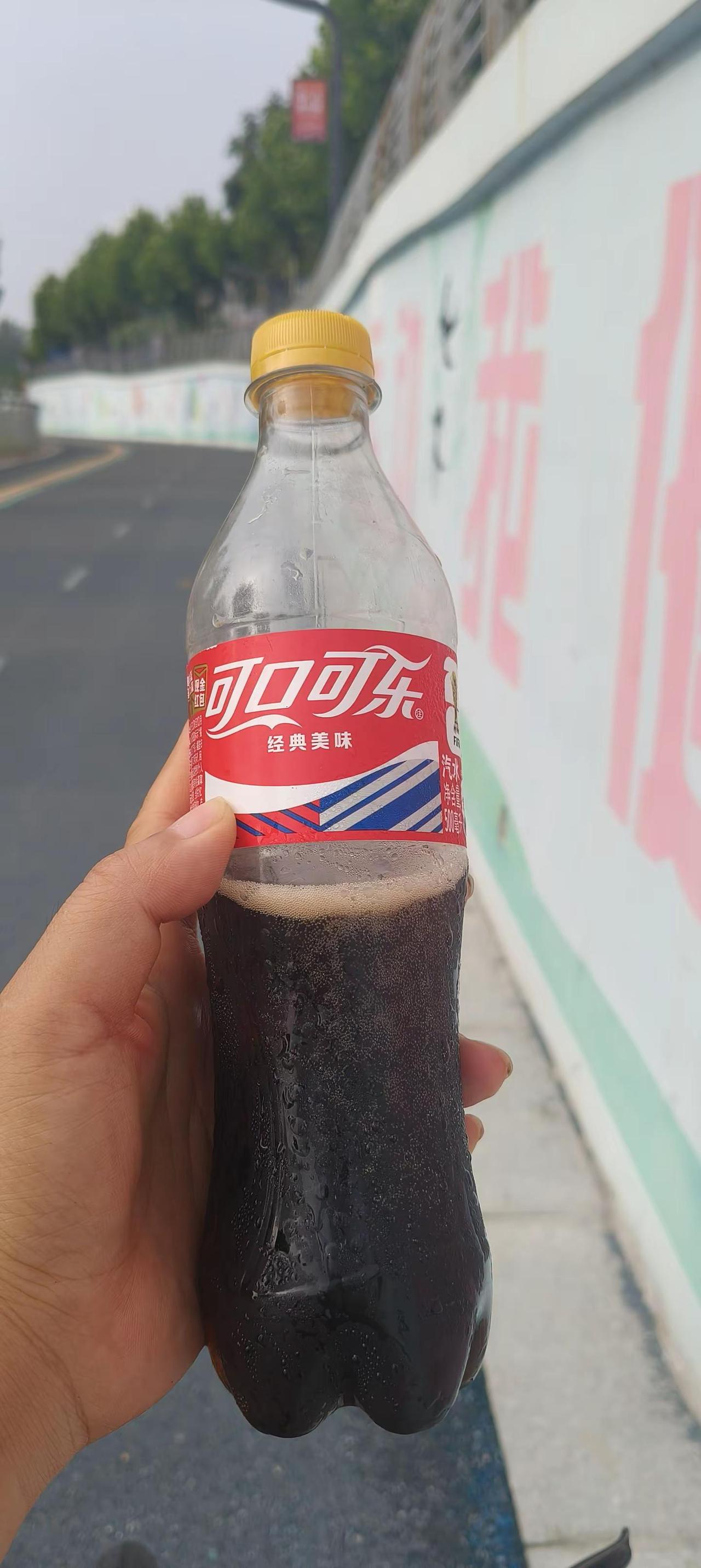滹沱河大爷老头坑我四块钱。他卖的可乐🥤是假的。太甜了，这假可乐。