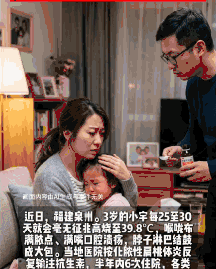 万万没想到！福建泉州，一3岁男童，每隔25-30天便准时高烧、喉咙化脓，被误诊为