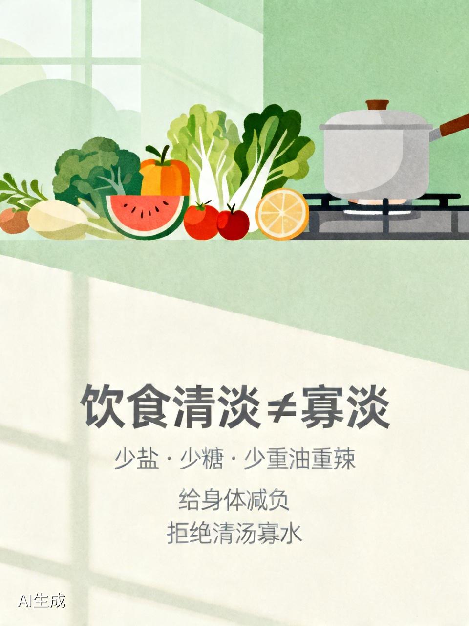 以为饮食清淡是受罪？其实你丢掉的才是大麻烦
 
很多人一说起“饮食清淡”，第一反