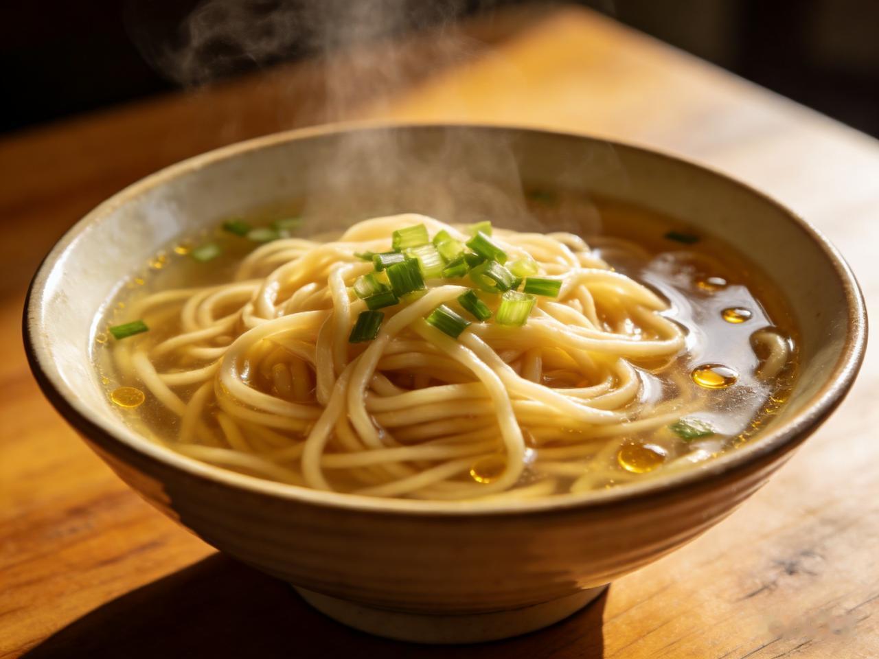 自从嫁到婆婆家，
我才知道有一种早餐是一直爱吃面条，
他们家不是一般的爱，几乎每