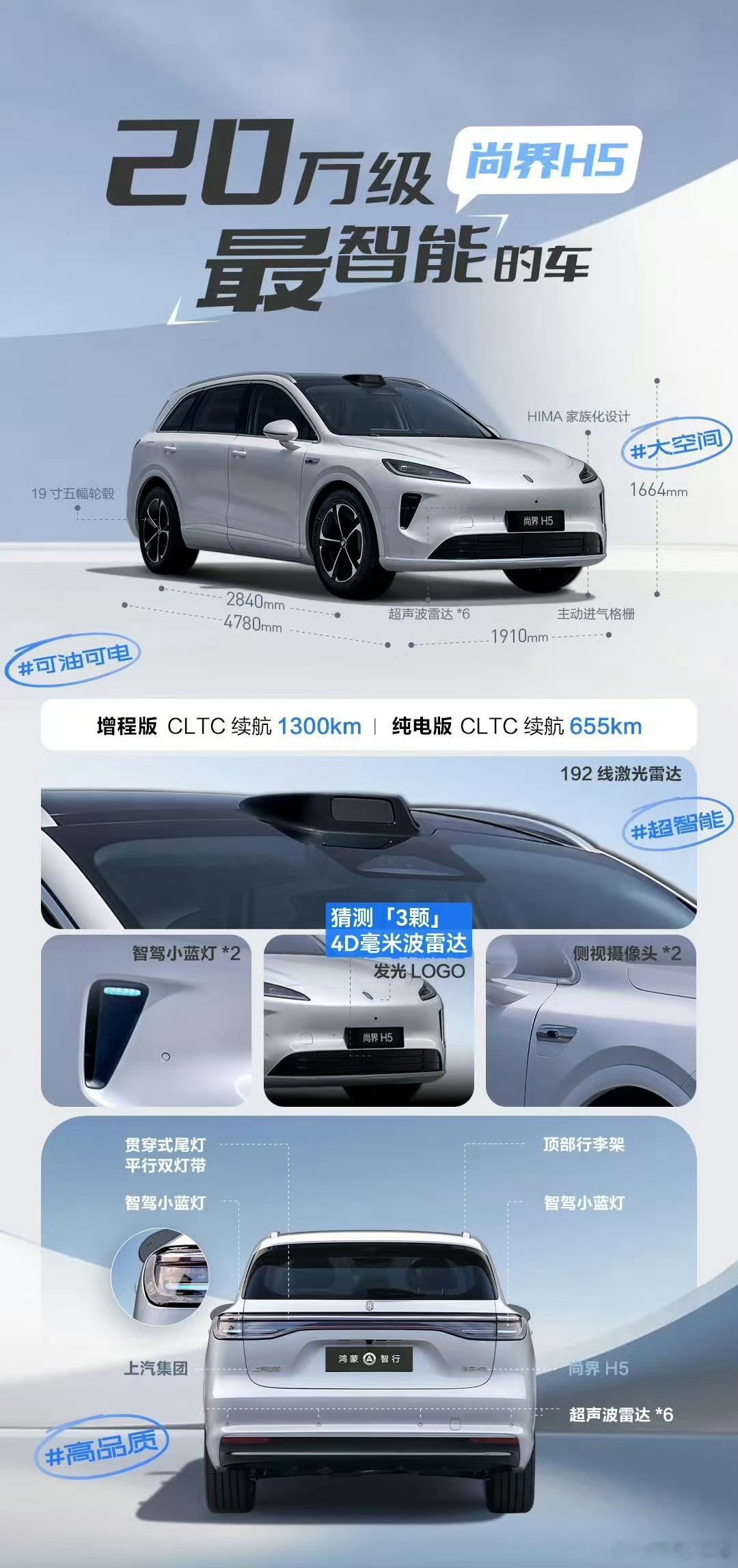 尚界H5官宣9月见无论是外观还是价格不出意外，这车肯定会火[喵喵] ​​​