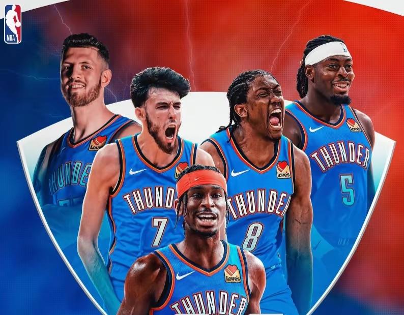 雷霆卫冕的三大强敌：
一，马刺队。全员健康的马刺是最接近击败雷霆的球队，文班亚马