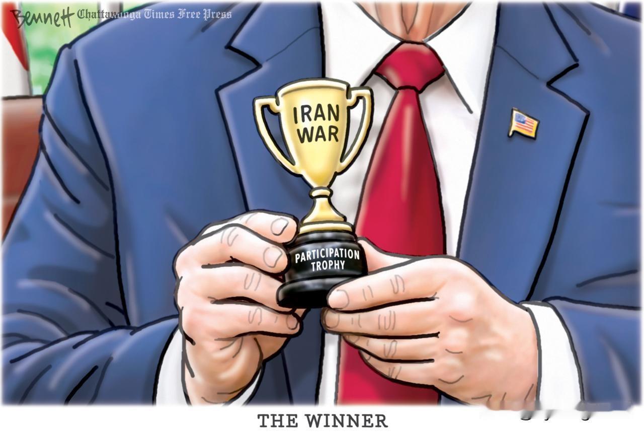 🇺🇸美国报纸《查塔努加时报》认为，特朗普凭借其在“伊朗战争”中的参与，为自己