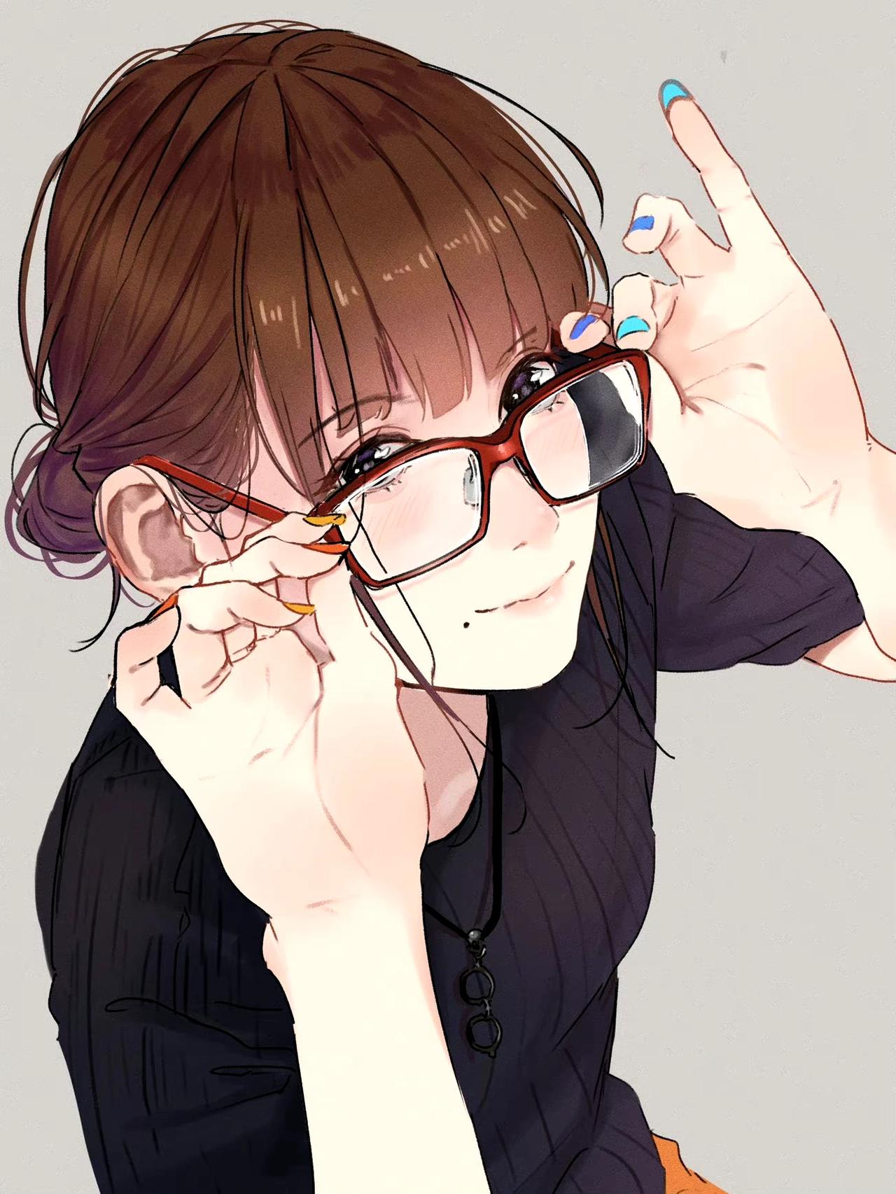 眼镜娘，X：lynx_shrike ​​​